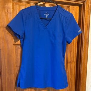SET - Med Couture Women's Set Vivid Blue Short Sleeve Top and jogger pants